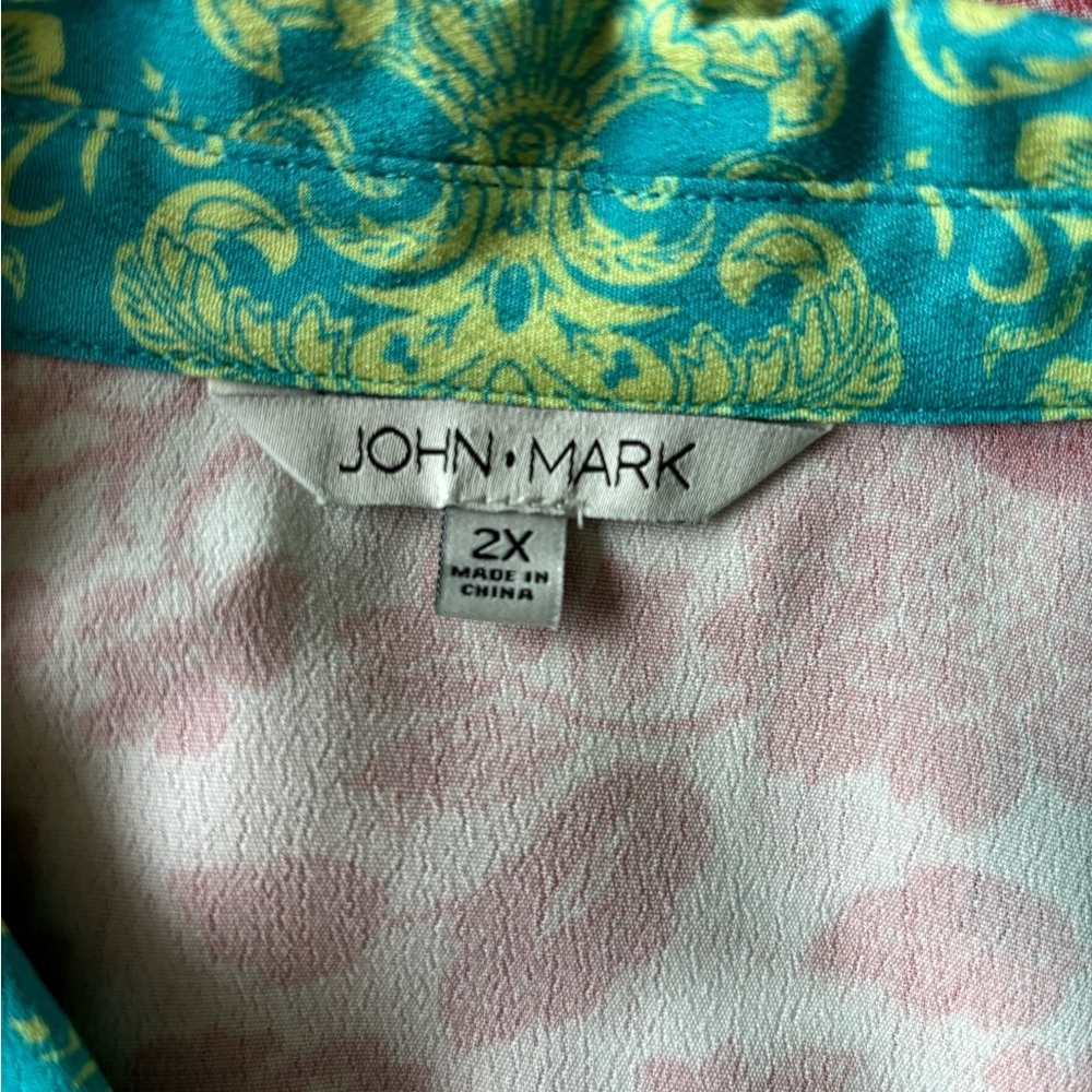 John Mark Multicolor Floral Button-Down Shirt - Picture 3 of 8